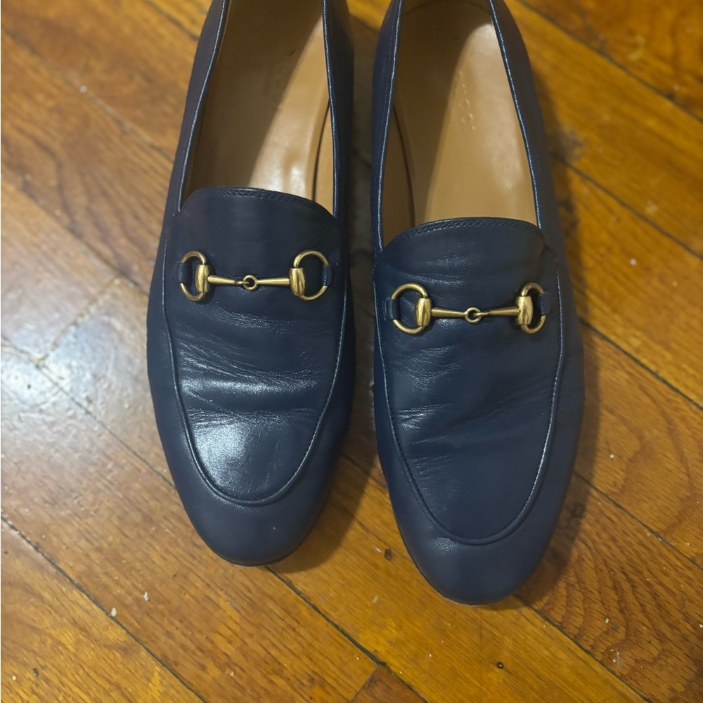 Gucci Jordaan Horsebit Loafers - Electric Blue - Sz 39/8.5 - Picture 3 of 6